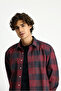 Long Sleeve Regular Fit Sports Cotton Plaid Lumberjack Shirt
