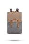 Design 02 15.6 Inch Gray Canvas (Mink Cover) Laptop Backpack - 4