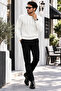 Men's Hair Knitted Sport Cut Sweater - 4