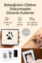 Baby & Pet Hand Foot Paw Izi Memory Album Print Set Inkless Baby Black Kit - 4