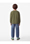 Dinosaur Printed Crew Neck Long Sleeve Oversize Sweatshirt - 4