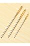 18pcs/Set 7/6/5.2cm 3 Sizes Large Leather Hand Sewing Needles Gold Eye Needle Embroidery Tapestry Ho - 8