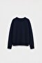 Navy Blue Bella Oversized Sweater - 4