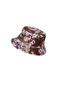 Unisex Safari Hat Patterned Fo 7065 Brown - Sun Protection, Wide Brim, Durable, and Lightweight Outdoor Bucket Hat - 3