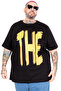 تي شيرت موديل XL كبير الحجم The U26165 أسود