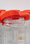 Set of 12 Glass Storage Containers with Red Lids and Labels 1500 ml – Labeled Legumes, Food, Kitchen Organizer Jar Set - 3