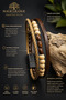 Men's Bracelet Genuine Leather Natural Stone Handmade Bohemian Stylish Casual Style Men's Accessory