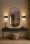 مصباح جداري كهربائي LED بتفاصيل ذهبية، مصباح جداري حديث للإضاءة النهارية، إضاءة ثنائية الاتجاه - 5