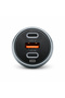 شاحن سيارة بقوة 130 واط DX147 مع شحن سريع USB C PD QC بثلاثة منافذ للأجهزة المحمولة والأجهزة اللوحية - 2