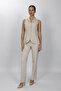Shawl Collar Patchwork Vest Set 1536505-Beige - 1536505 - 6