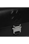 Keinxdesa Black Leather Messenger Bag - 6