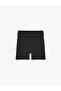 High Waist Elastic Waist Basic Short Leggings - 3