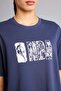 100% Cotton Nba Wordmark Relax Fit Short Sleeve T-Shirt G9522Ax26Sm - 4