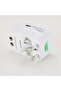 Universal Travel Adapter with Dual USB Ports Multi Plug Charger for EU UK US AU Worldwide
