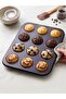 12-Piece Metal Muffin Mold Cake Cupcake Tray Non-Stick Baking Mold 12-Cavity Cake Mold - 2