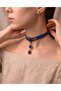 Genuine Leather Natural Stone Choker Design Necklace - 2