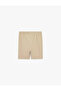 Bermuda Shorts with Pockets and Textured Waist Tie - 3