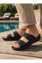 Double Buckle Velcro Soft Sole Daily Men's Slippers - 2