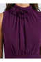 Purple Corsage Detail Maxi Evening Dress - 4
