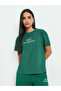 Green NYC Slogan Print Cotton T-Shirt - 2