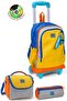Kids Gray Yellow Checkerboard 3-Piece Bag Set Set0134021