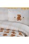 Jelly Belly 100% Cotton Ranforce Baby Duvet Cover Set Beige (4 Pieces) 100X150 Beige - 2