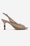 Soven Beige Knitted Women's Beaded Heeled Shoes - 4
