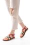 Zri̇n-017 Premium Multi Orthopedic Genuine Leather Women's Sandals - 4