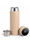 Smart 800ml Thermos Bottle with LED Temp Display – Stainless Steel Flask (Beige) - 3