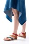 Zri̇n-039 Premium Taba Multi Ankle Strap Flip Flop Women's Sandals - 3