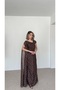 Polka Dot Long Cape Dress