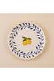 Lemon Patterned 4-Piece Porcelain Dessert Plate Set 17 cm - 6