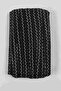 Black Silver Loopera Dense Knit Embossed Decorative Ribbon – Premium Handcrafted Ornament 5 Meters - 4