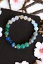 Cancer zodiac bracelet (labradorite stone, moon stone, citrine stone, crystal quartz stone, aventurine, agate) - 4