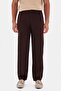 Ds Damat Comfort Fit Brown 100% Linen Jogger Pants