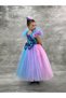 Sparkling Mermaid Tulle Dress Color Gradient Princess Model Girls' Dress