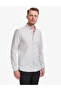 Light Gray 100% Cotton Linen Look Slim Fit Long Sleeve Shirt 50325355-Vr001 - 3