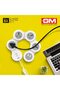 GM 3276 Power Strip with 2 USB 3.1A, Master Switch, 4 International Socket, Safety Shutter, 1.8 - 4