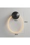 Modern Lighting, Wall lamp, Light, modern Rope wall lamp, Black Color, 40x32 cm, Sutiable for bedroom and living room, Single rope - 4