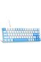 Portable 60% Mechanical Gaming Keyboard, MKBox LED Backlit Compact 68 Keys Mini Wired Office