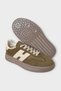 Suede Lace-Up Sneakers Women's Sports Shoes Khaki - 5