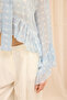 Polina Lacing Detail Blue Shirt - 8