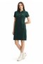 Women's Polo Neck Green Knitted Dress
