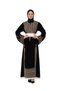 Hijab Dress Palestine Embroidered Modern Black Kaftan Traditional Elegance Gold - 6