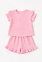 3-9 Years Old Girls' Premium Ruffle Sleeve Summer Shorts Set |   Muslin Textured Comfortable Fit I Premium Quality - 6