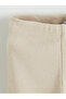 Ecru Corded Fabric Baby Girl Short Tights 2-Pack - 6