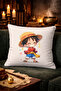 Luffy One Piece Game Anime Themed Throw Pillow Cover – 43X43 Decorative Pillowcase Double-Sided Printing - 4