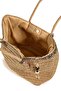 Women's Tan Leopard Detailed Straw Shoulder and Beach Bag - 6