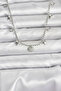 Brass Silver Color Zircon Stone Seashell Model Women's Necklace