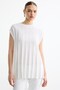 Reverse knit detailed sweater white - 3
